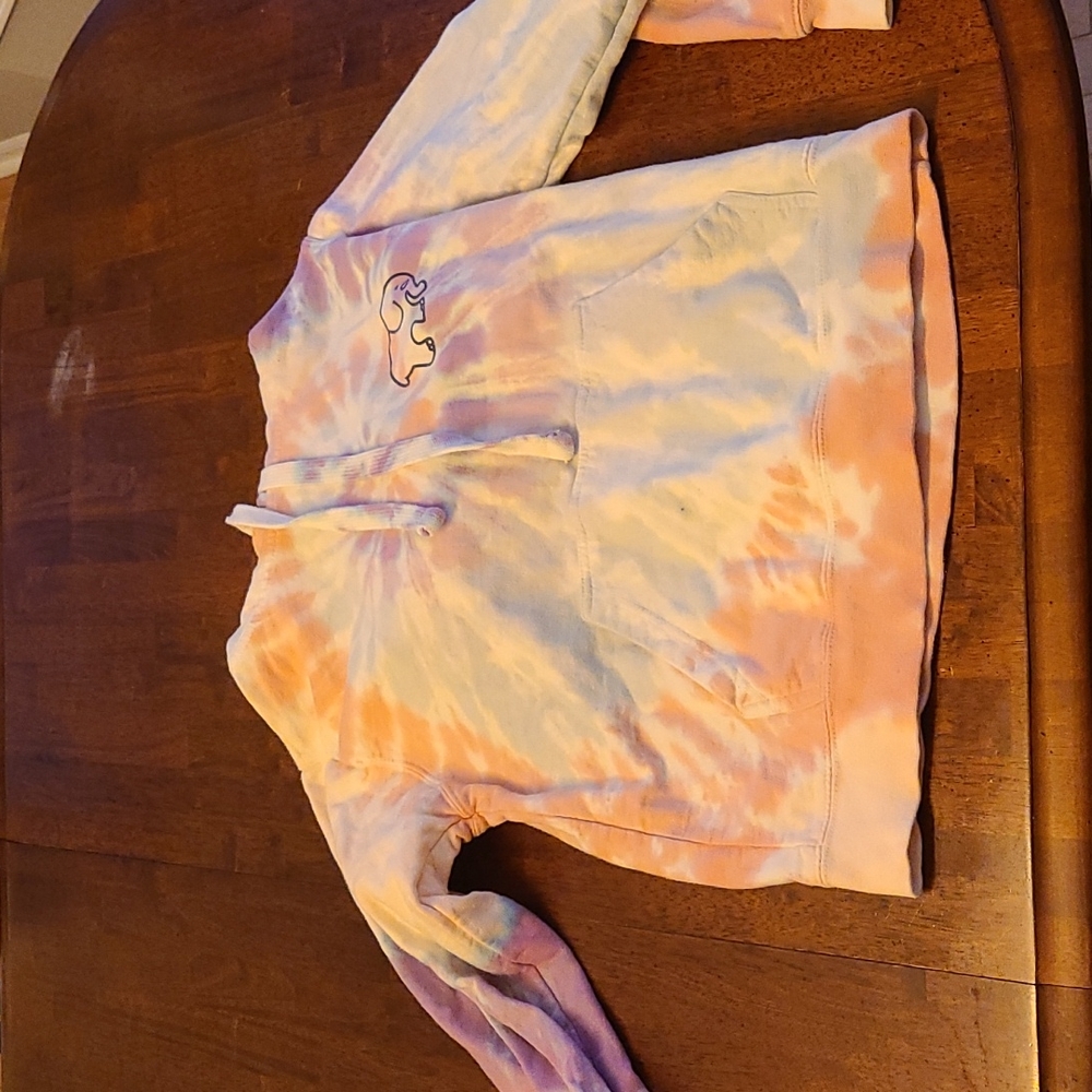 Ivory Tie Dye Ella Hoodie size XS